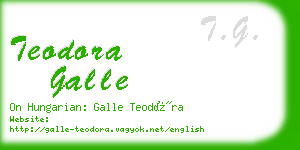 teodora galle business card